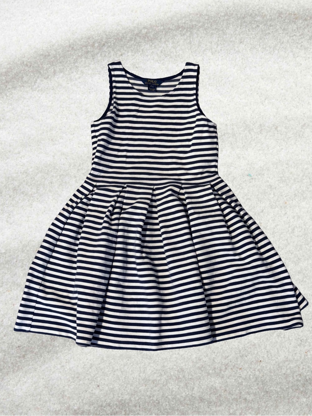 Polo Ralph Lauren Girls Striped Nautical Dress Size L